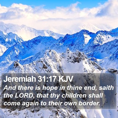 Jeremiah 31:17 KJV Bible Verse Image