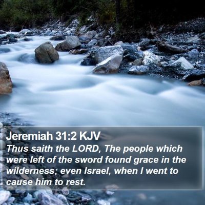 Jeremiah 31:2 KJV Bible Verse Image