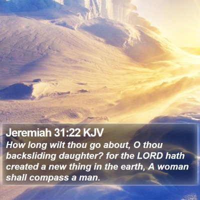 Jeremiah 31:22 KJV Bible Verse Image