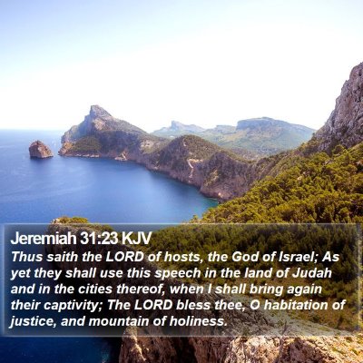 Jeremiah 31:23 KJV Bible Verse Image