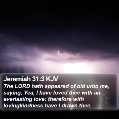 Jeremiah 31:3 KJV Bible Verse Image