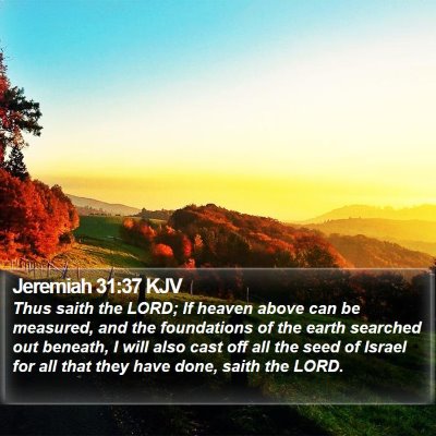 Jeremiah 31:37 KJV Bible Verse Image