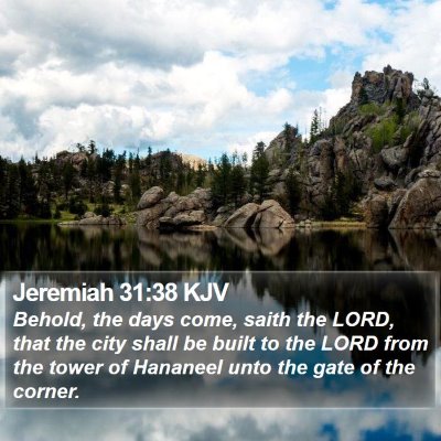 Jeremiah 31:38 KJV Bible Verse Image