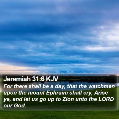 Jeremiah 31:6 KJV Bible Verse Image