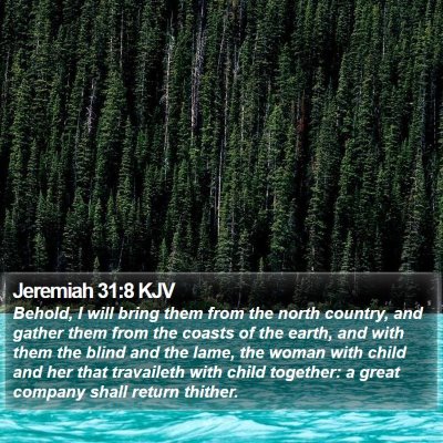 Jeremiah 31:8 KJV Bible Verse Image