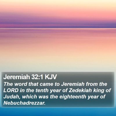 Jeremiah 32:1 KJV Bible Verse Image