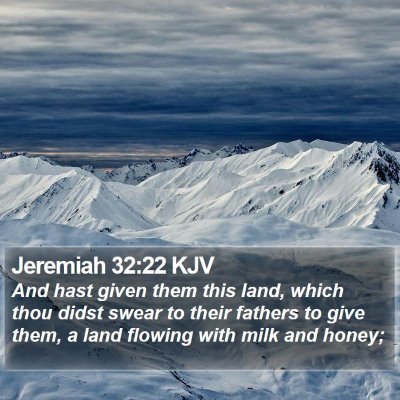 Jeremiah 32:22 KJV Bible Verse Image