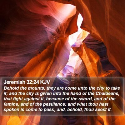 Jeremiah 32:24 KJV Bible Verse Image
