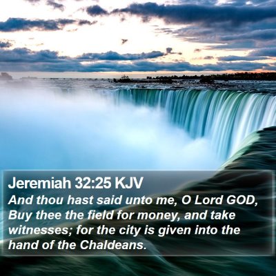 Jeremiah 32:25 KJV Bible Verse Image