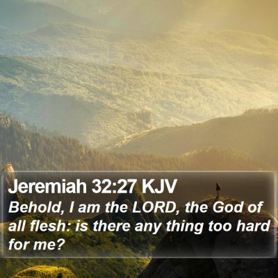 Jeremiah 32:27 KJV Bible Verse Image
