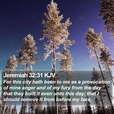Jeremiah 32:31 KJV Bible Verse Image
