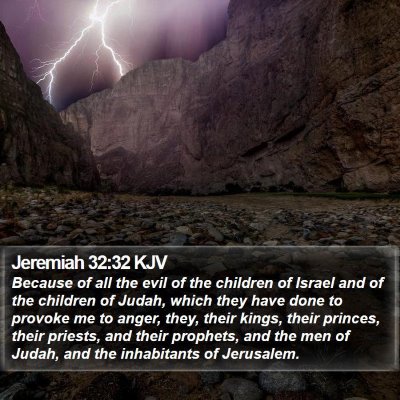 Jeremiah 32:32 KJV Bible Verse Image