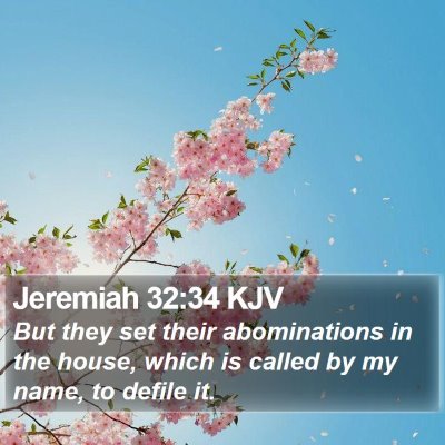 Jeremiah 32:34 KJV Bible Verse Image
