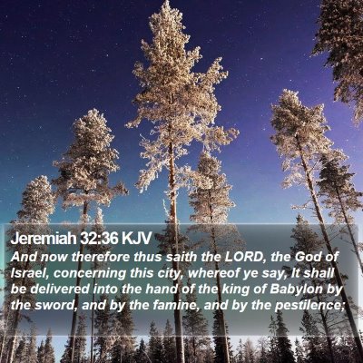 Jeremiah 32:36 KJV Bible Verse Image
