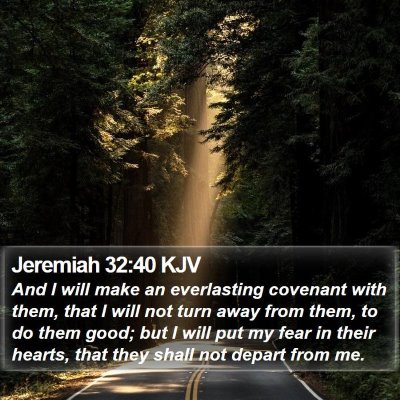 Jeremiah 32:40 KJV Bible Verse Image