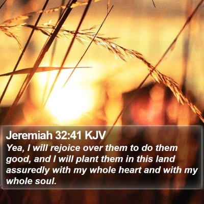 Jeremiah 32:41 KJV Bible Verse Image