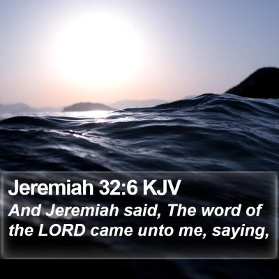 Jeremiah 32:6 KJV Bible Verse Image