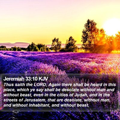 Jeremiah 33:10 KJV Bible Verse Image