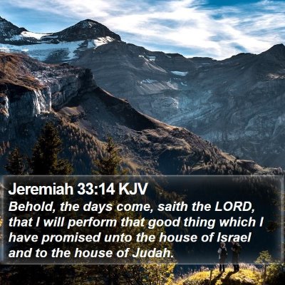 Jeremiah 33:14 KJV Bible Verse Image