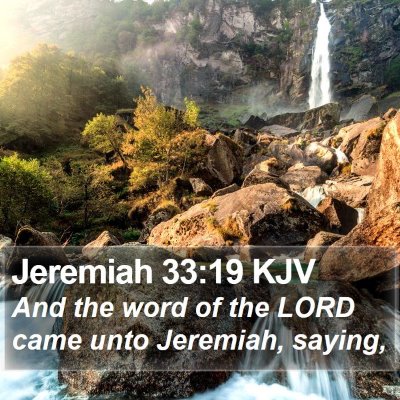 Jeremiah 33:19 KJV Bible Verse Image