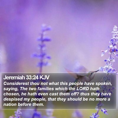 Jeremiah 33:24 KJV Bible Verse Image