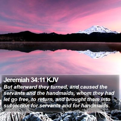 Jeremiah 34:11 KJV Bible Verse Image