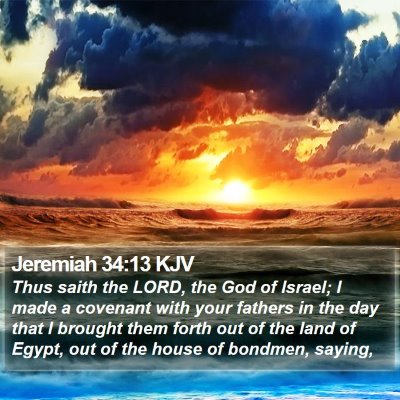 Jeremiah 34:13 KJV Bible Verse Image