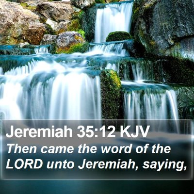 Jeremiah 35:12 KJV Bible Verse Image