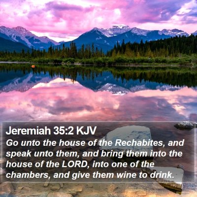 Jeremiah 35:2 KJV Bible Verse Image
