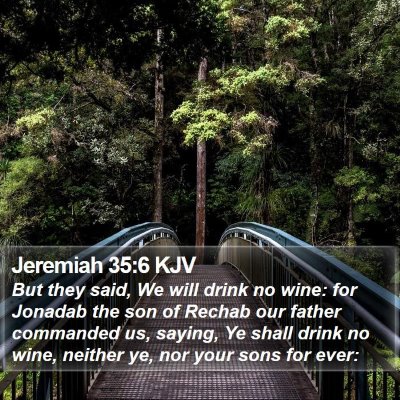 Jeremiah 35:6 KJV Bible Verse Image
