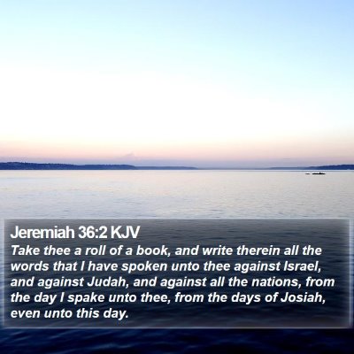 Jeremiah 36:2 KJV Bible Verse Image