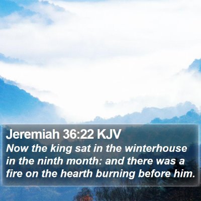 Jeremiah 36:22 KJV Bible Verse Image