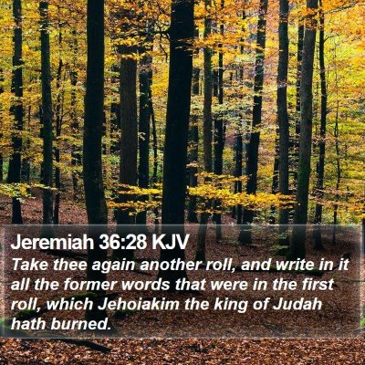 Jeremiah 36:28 KJV Bible Verse Image