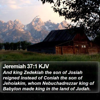 Jeremiah 37:1 KJV Bible Verse Image