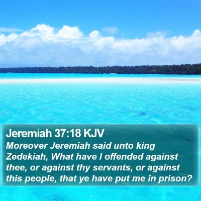 Jeremiah 37:18 KJV Bible Verse Image
