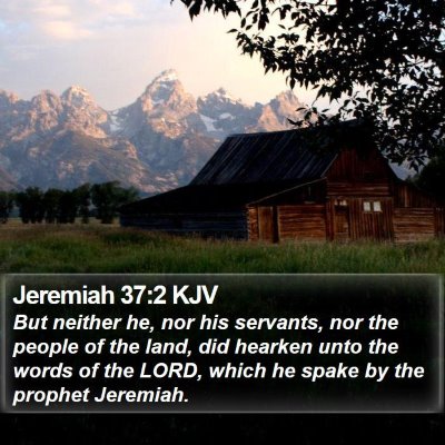 Jeremiah 37:2 KJV Bible Verse Image