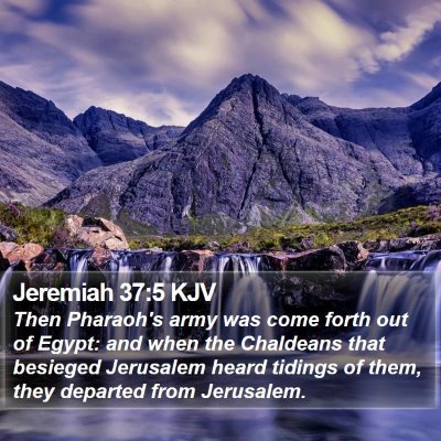 Jeremiah 37:5 KJV Bible Verse Image