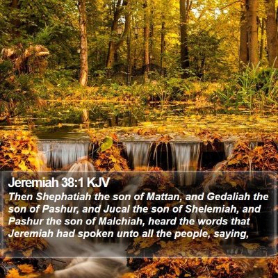 Jeremiah 38:1 KJV Bible Verse Image