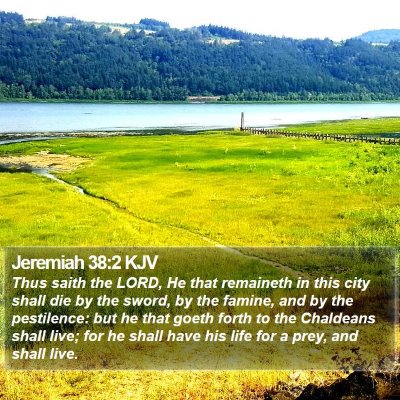 Jeremiah 38:2 KJV Bible Verse Image