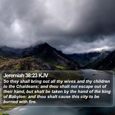 Jeremiah 38:23 KJV Bible Verse Image