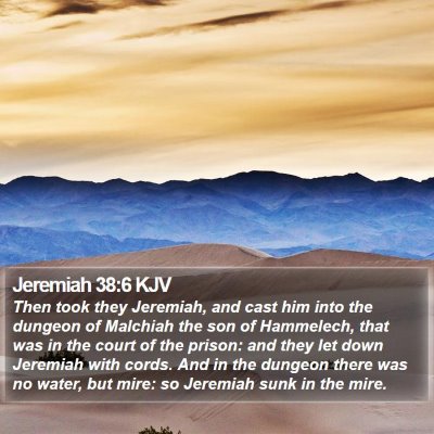 Jeremiah 38:6 KJV Bible Verse Image