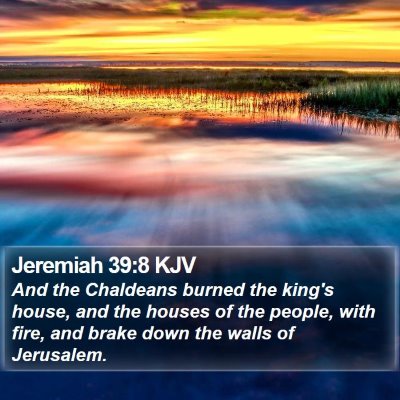 Jeremiah 39:8 KJV Bible Verse Image