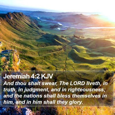 Jeremiah 4:2 KJV Bible Verse Image