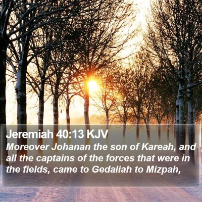 Jeremiah 40:13 KJV Bible Verse Image