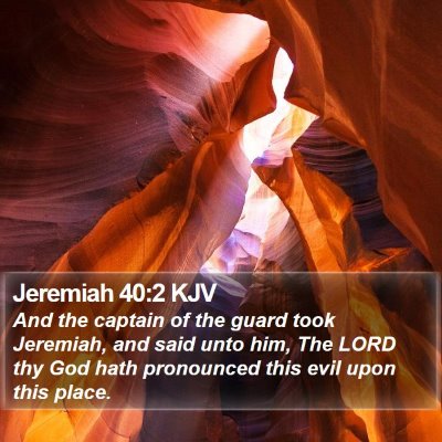 Jeremiah 40:2 KJV Bible Verse Image