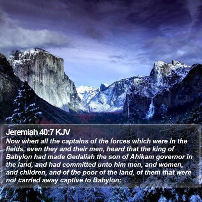 Jeremiah 40:7 KJV Bible Verse Image