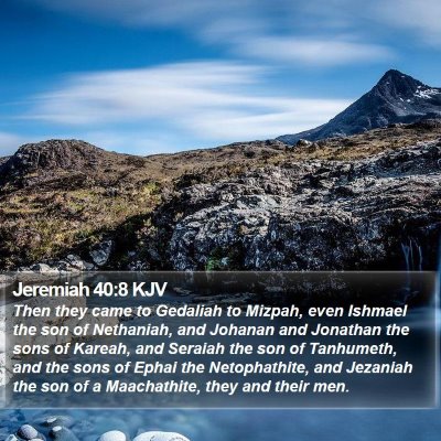 Jeremiah 40:8 KJV Bible Verse Image