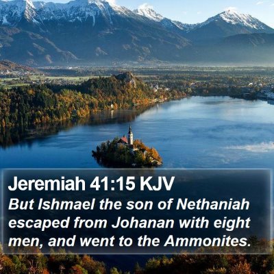 Jeremiah 41:15 KJV Bible Verse Image