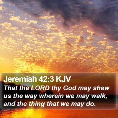 Jeremiah 42:3 KJV Bible Verse Image