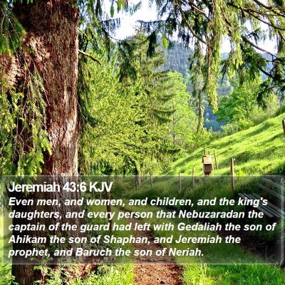 Jeremiah 43:6 KJV Bible Verse Image